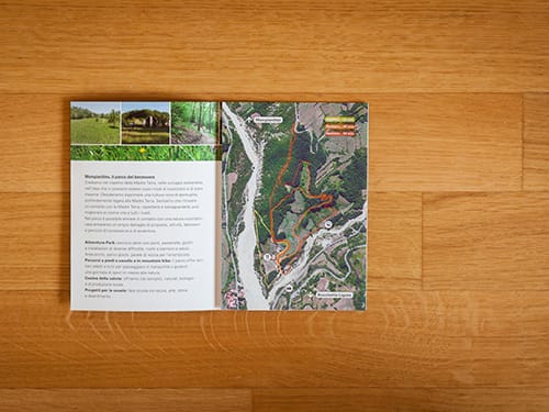 progetto grafico e realizzazione brochure per parchi, ville, musei Lago di Como