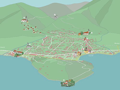 Studio, design, realizzazione segnaletica, cartellonistica, pannelli illustrativi per luoghi di interesse sul Lago di Como