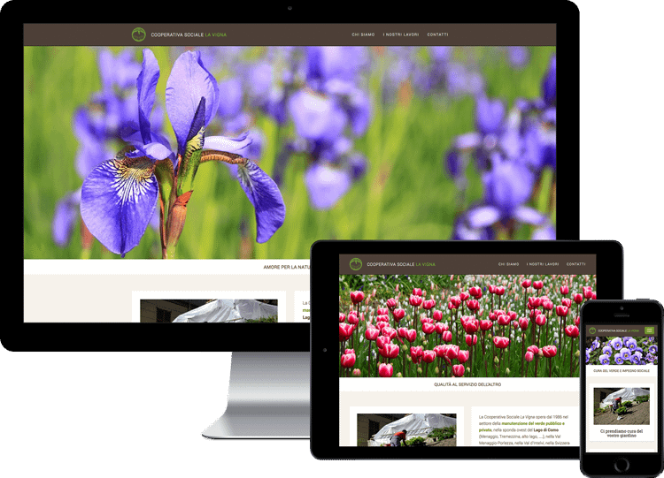 Realizzazione siti web per giardinieri e imprese di manutenzione giardini sul Lago di Como