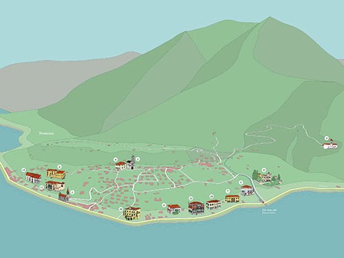 Studio, design, realizzazione segnaletica, cartellonistica, pannelli illustrativi per luoghi di interesse sul Lago di Como