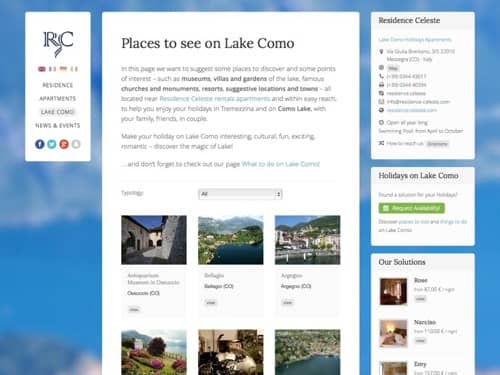 realizzazione sito internet alberghi lago di como